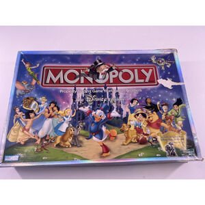 Disney Edition Monopoly Board Game Family Night Collectible Complete Rare